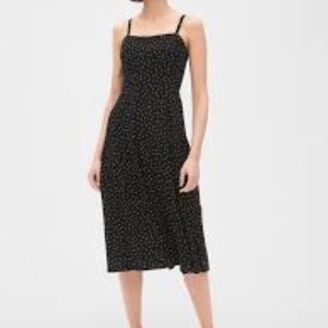 Gap Fit and Flare Cami Dress, Polka Dot, Sz Small